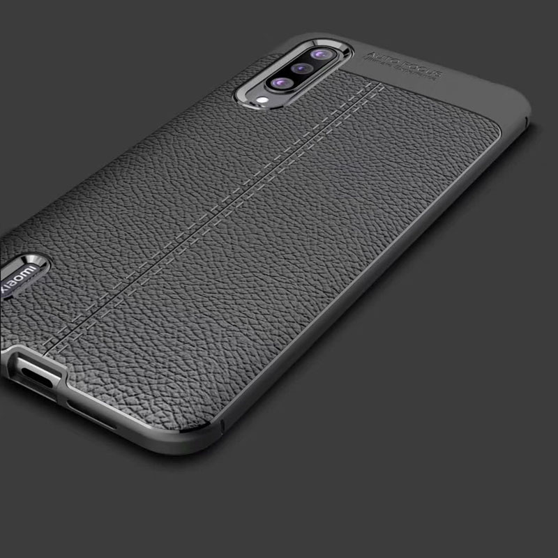 Carbon Fiber Lichee Pattern tpu For Xiaomi CC9 Soft TPU Case