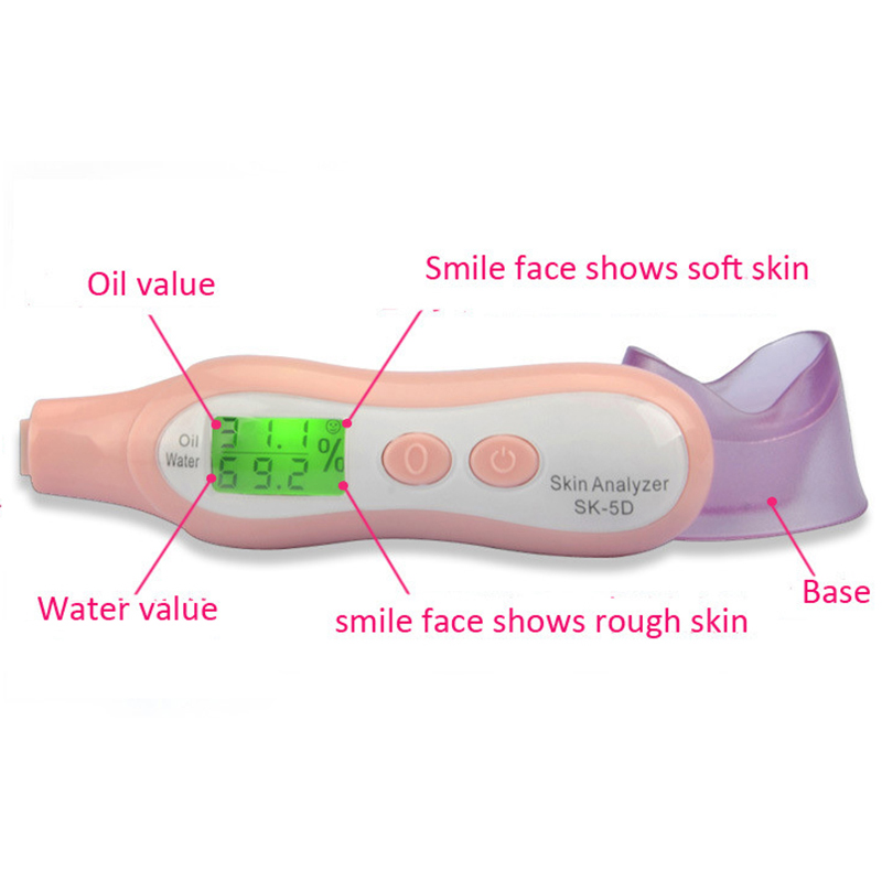 3 in 1 Digital Precision Skin Sensor Tester Facial Face Moisture Oil Analyser