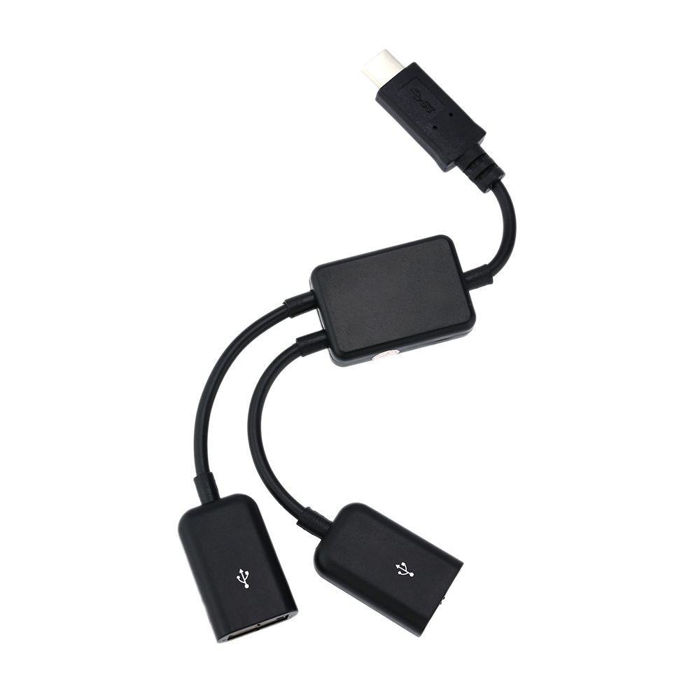 2 USB 2.0 Port Hub to USB 3.1 Type C Hub Converter Adapter for New 12 inch Mac book New Chromebook Pixel Surface Pro 4