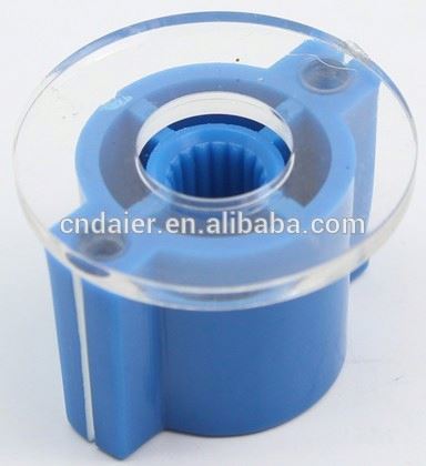 KN-2618 Blue Rotary Switch Knob Skirted Plastic Knob 6mm Shaft