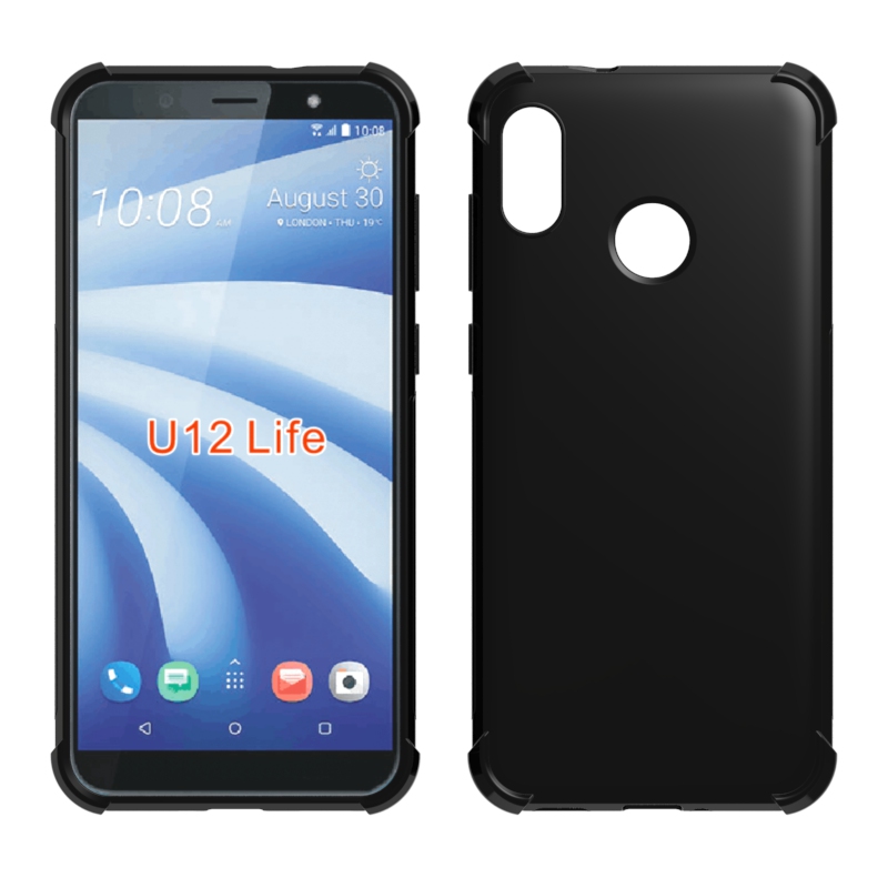 Transparent Shockproof soft Tpu cover case for HTC U12 Life