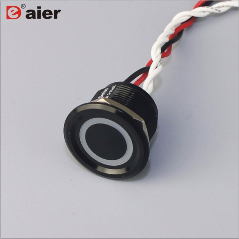 22mm Concave Button IP68 Led illuminated Push Button Reset Switch
