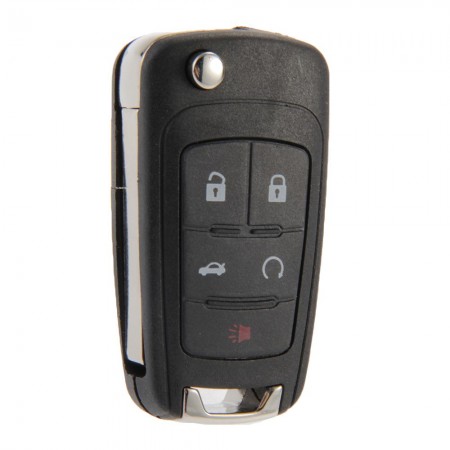 Folding Remote Key Case Shell Fob 5 Buttons for Chevrolet Camaro Cruze