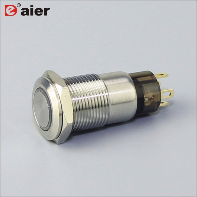 12mm panel mount multi function push the reset button switch