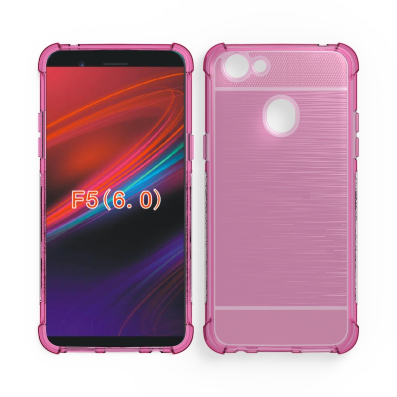 2017 New Arrival Carbon Fiber Shockproof Tpu case for OPPO F5 Brushed Effect case for OPPO F5