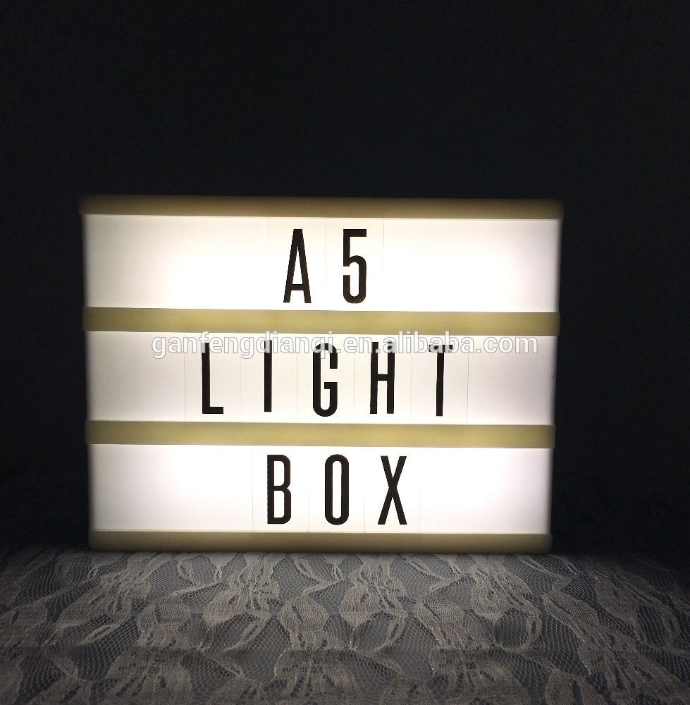 A4 A5 A6 wooden color Cinema light box Light Up LED wooden color light box