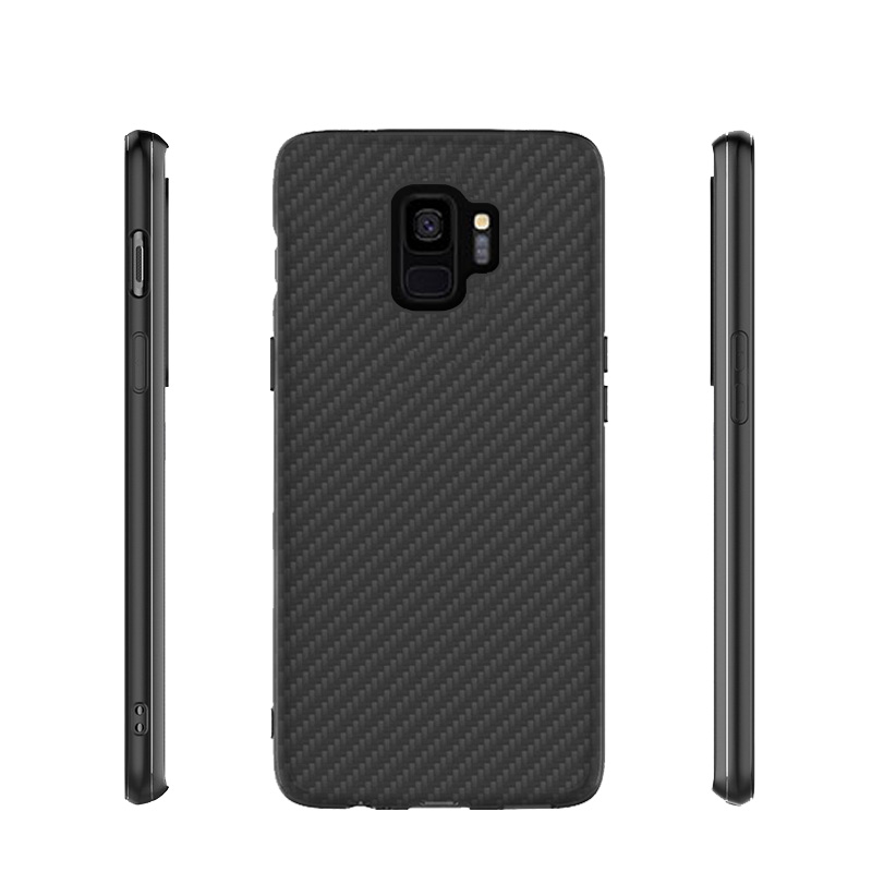 Premium Carbon Fiber  Case Full Sides Protective Shell Back shockproof Cover Design For Samsung galaxy S9
