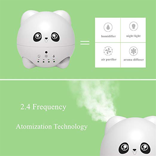 2018 New Design Pure White Small Ultrasonic Greenhouse Humidifier Small Oil Diffuser