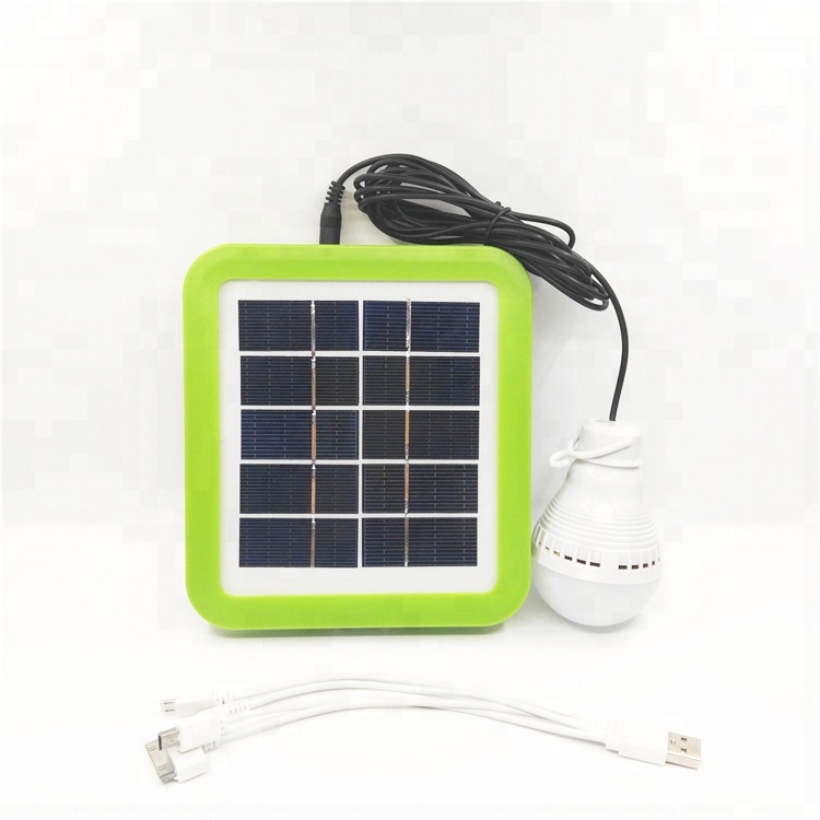 2.5w solar panel portable mobile charger with cob light