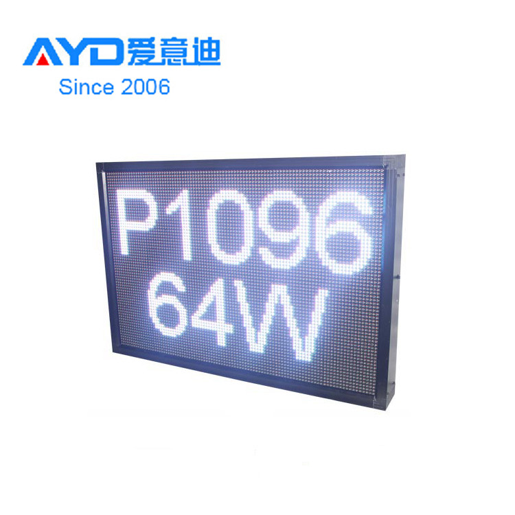 P10 64*96 Dots Outdoor Use Programmable LED Advertising Display LED Scrolling Message Board