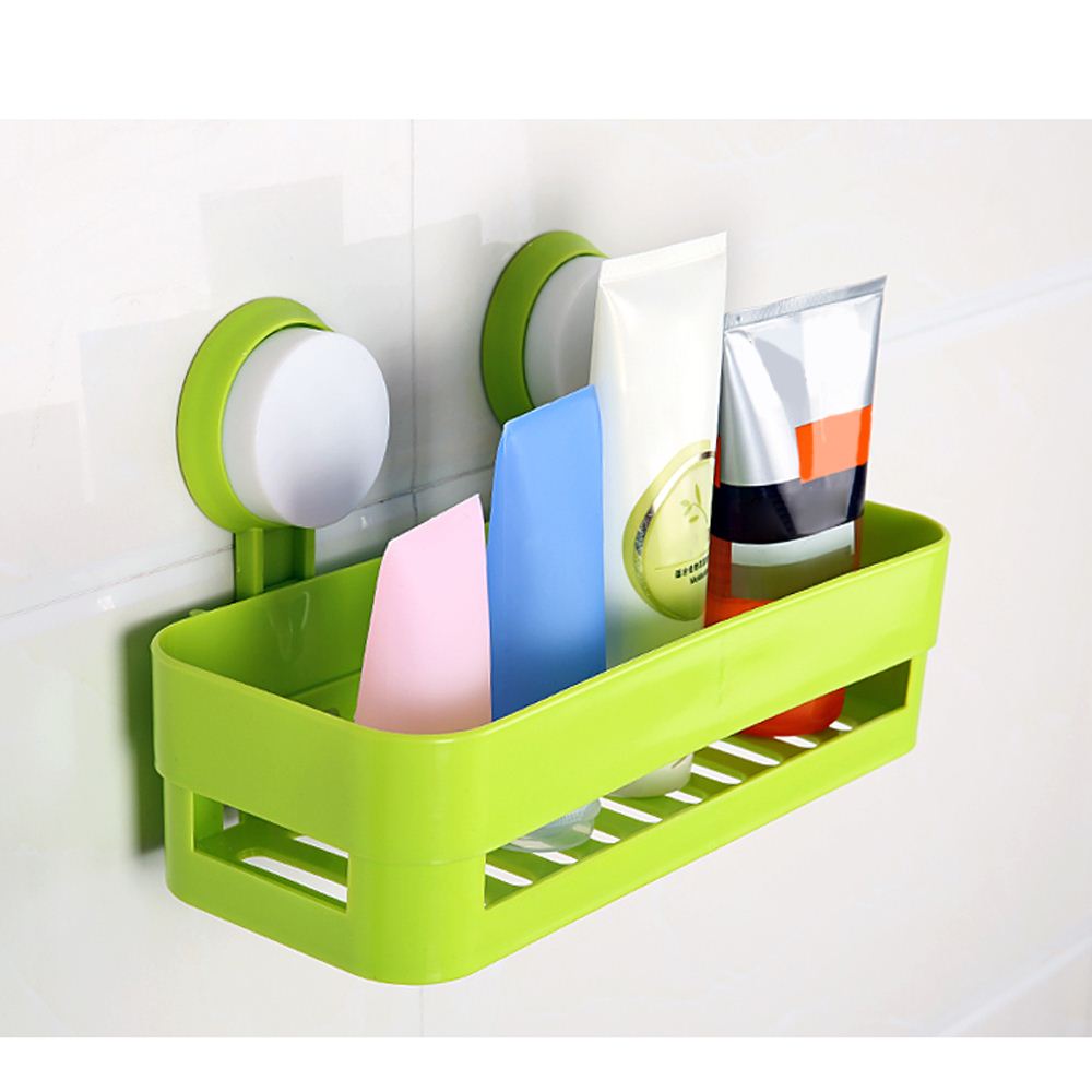 Bathroom Kitchen Shelf Storage Rack Wall Mount Bathroom Organizer Holder Basket