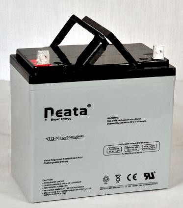 rechargeable sealed lead acid battery 55Ah 12V maintenance free for solar power supply