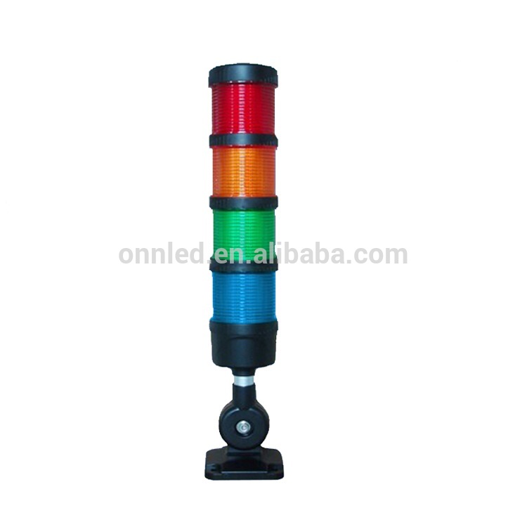 LED tower warning light for cnc machine 24v with buzzer/ four layers at most