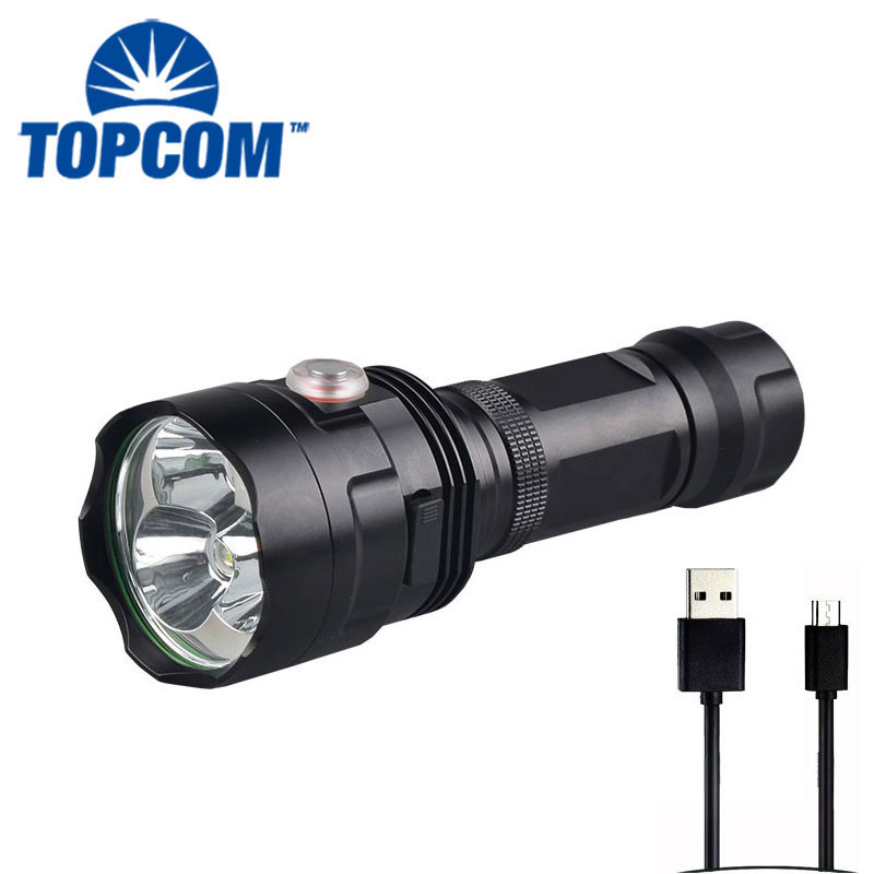 USB Rechargeable Flashlight 2000 Lumen High Power 3 T6 led Torch Flashlight Tactical