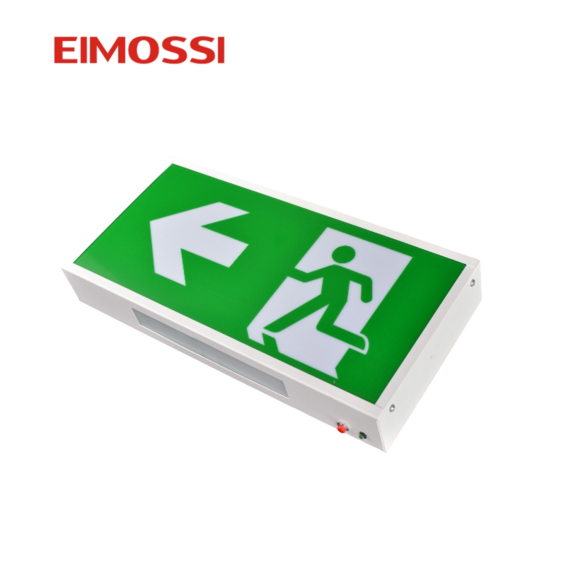 Cold rolled steel emergency running man led exit box