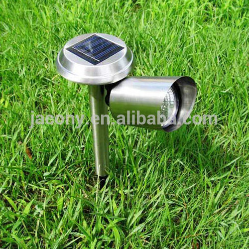 Stainless Steel Small Solar Led Spot Light 3 LED for Yard Accent Path Patio outdoor solar led spotlights