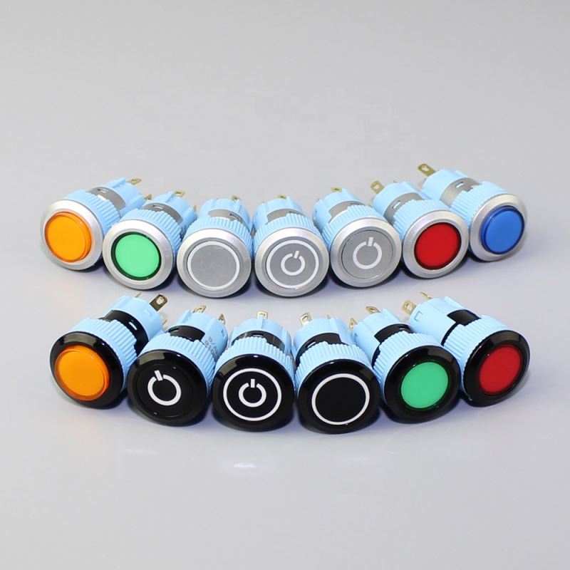 16mm Small Round 5 Pin Momentary Led Push Button Switch