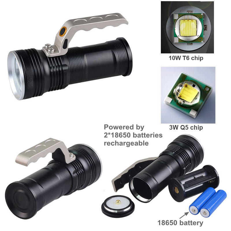 Flashlight Torch Lamp 9000 Lumens 3 Modes XM-L T6 LED 18650 Portable