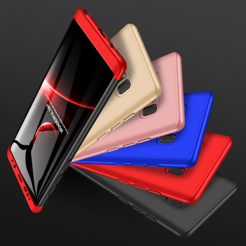 2018 hot sell 360 cover Removable 3in1 Hard PC Shield Back Cover Case for Samsung Galaxy Note8 phone cases