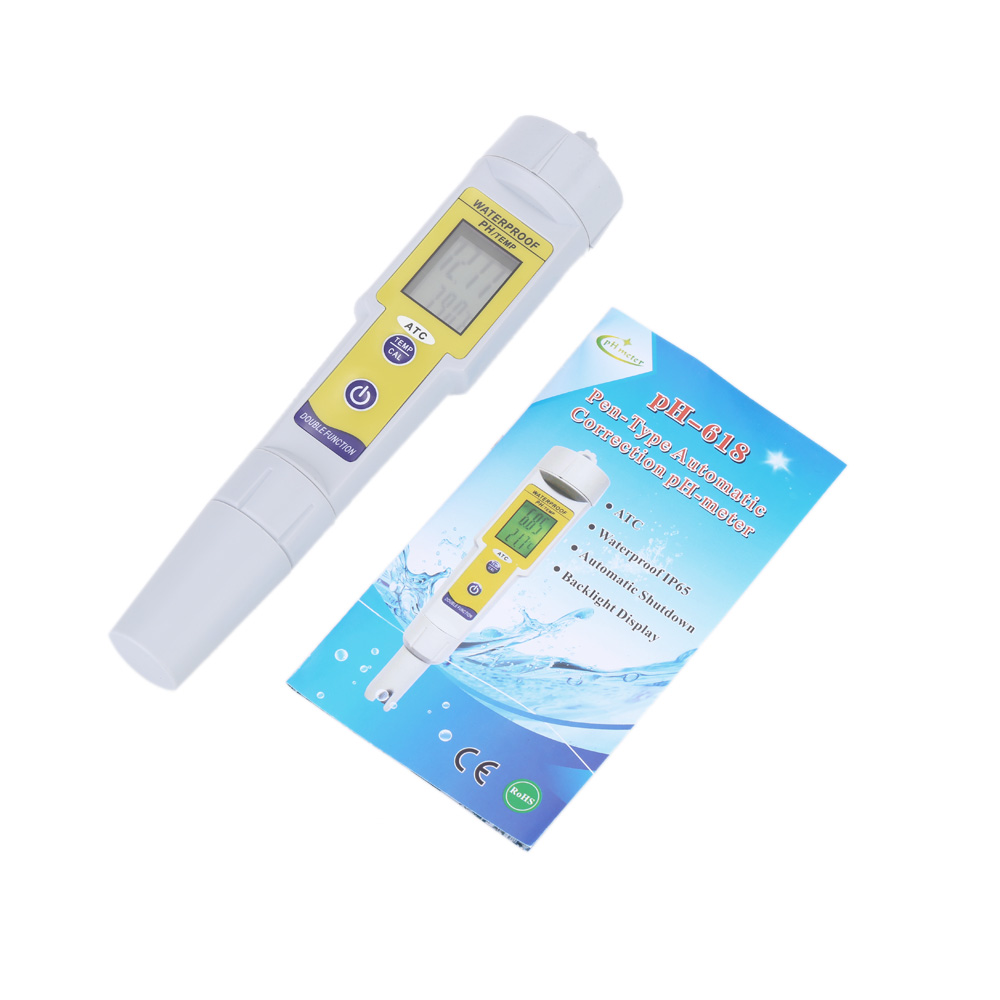 Professional Mini Pen-Type Water Quality Analysis Device High Precision PH Meter Automatic Correction Waterproof Acidity Meter