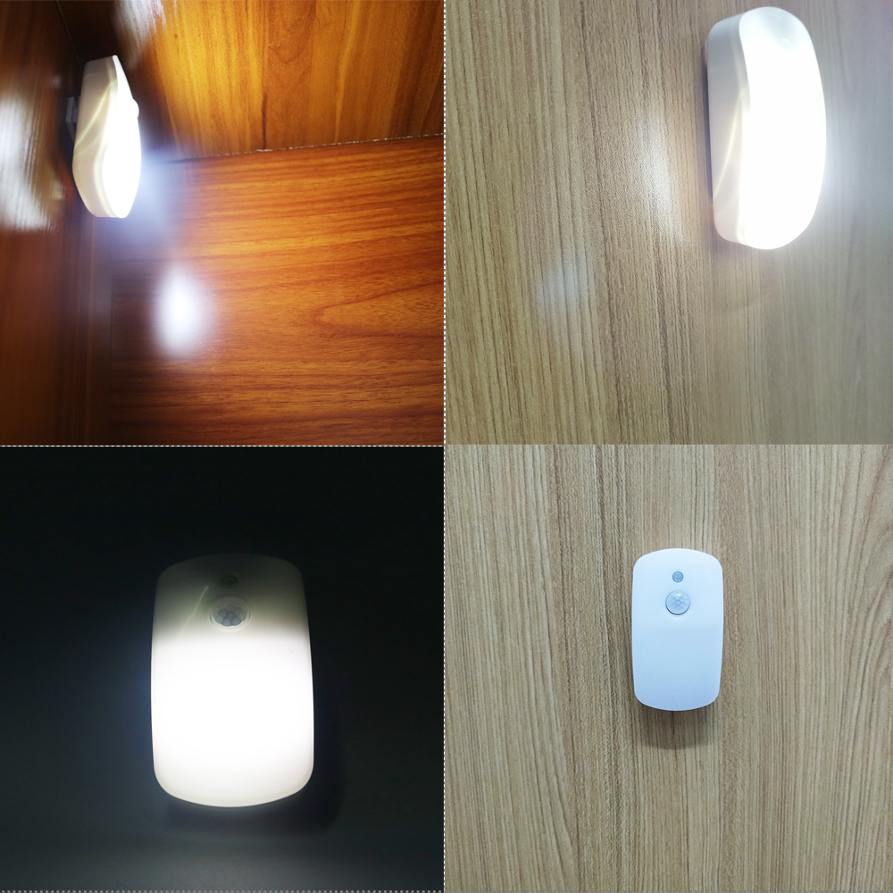 1W COB led sensor light battery powered led night light with motion sensor