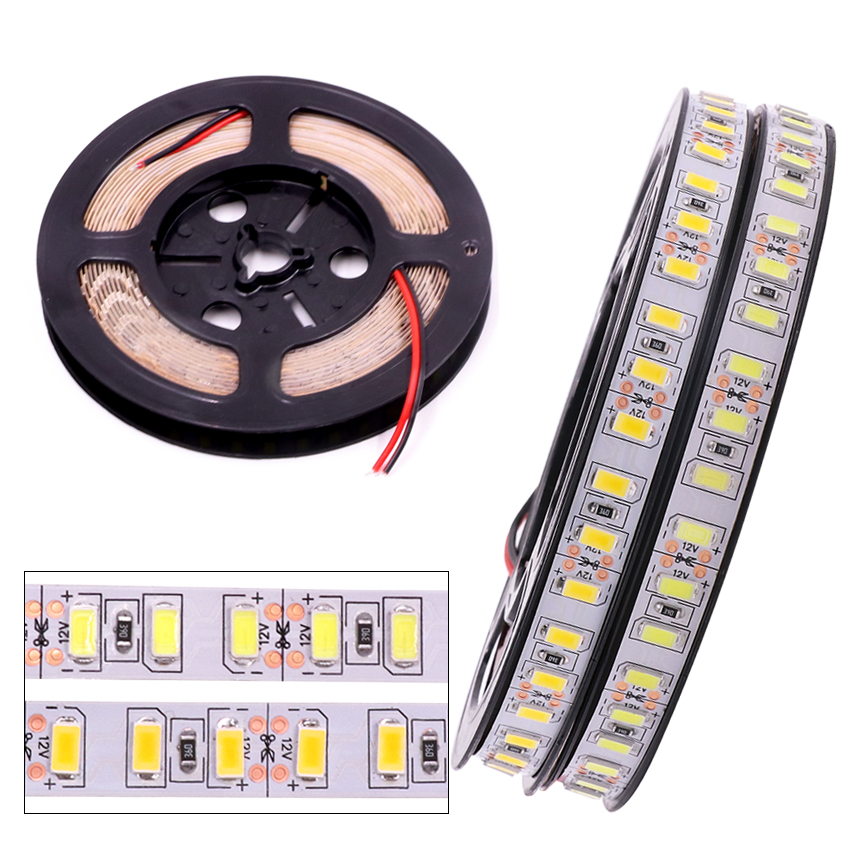 Super Bright 60leds/m SMD 5730 led strip 5630 Flexible light 5M 300 LED tape DC 12V non waterproof Led Ribbon Christmas lamp