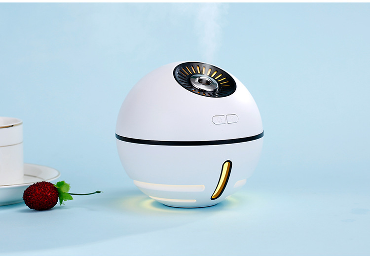 Battery USB Cool Mist Humidifier, Mini Size Cactus Humidifier for Bedroom Home Office Car 300ml