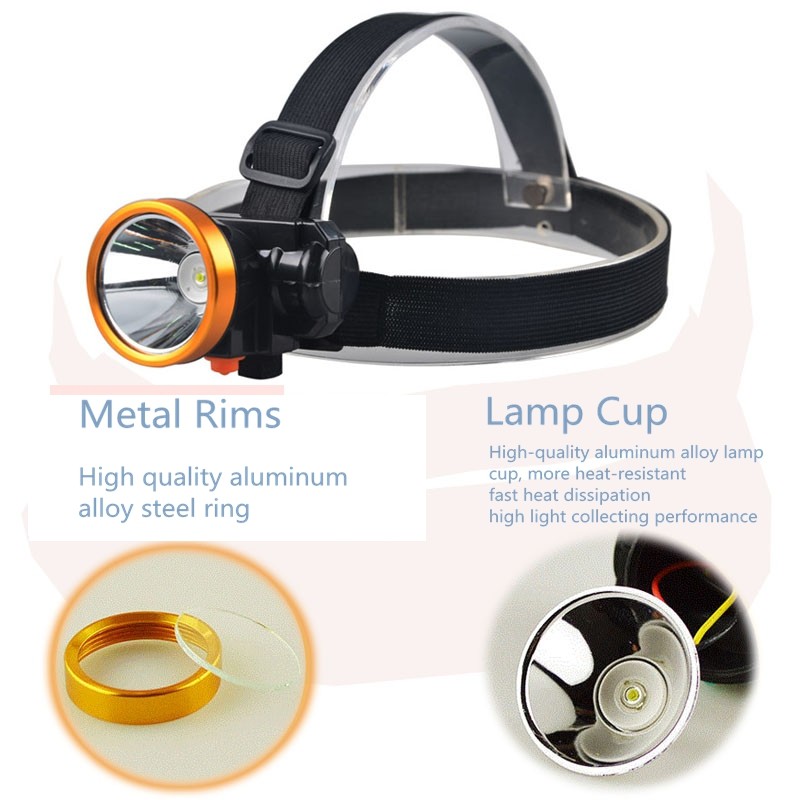 High Power 10W Led Mining Headlamp Rechargeable Running LED Headlamp Headlight lm for Miner