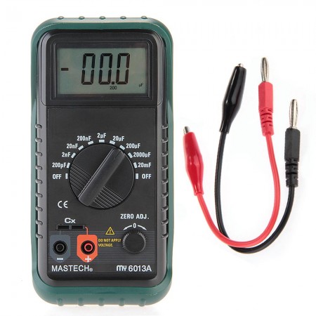MASTECH Portable Digital Capacitor Capacitance Tester Meter LCD Display