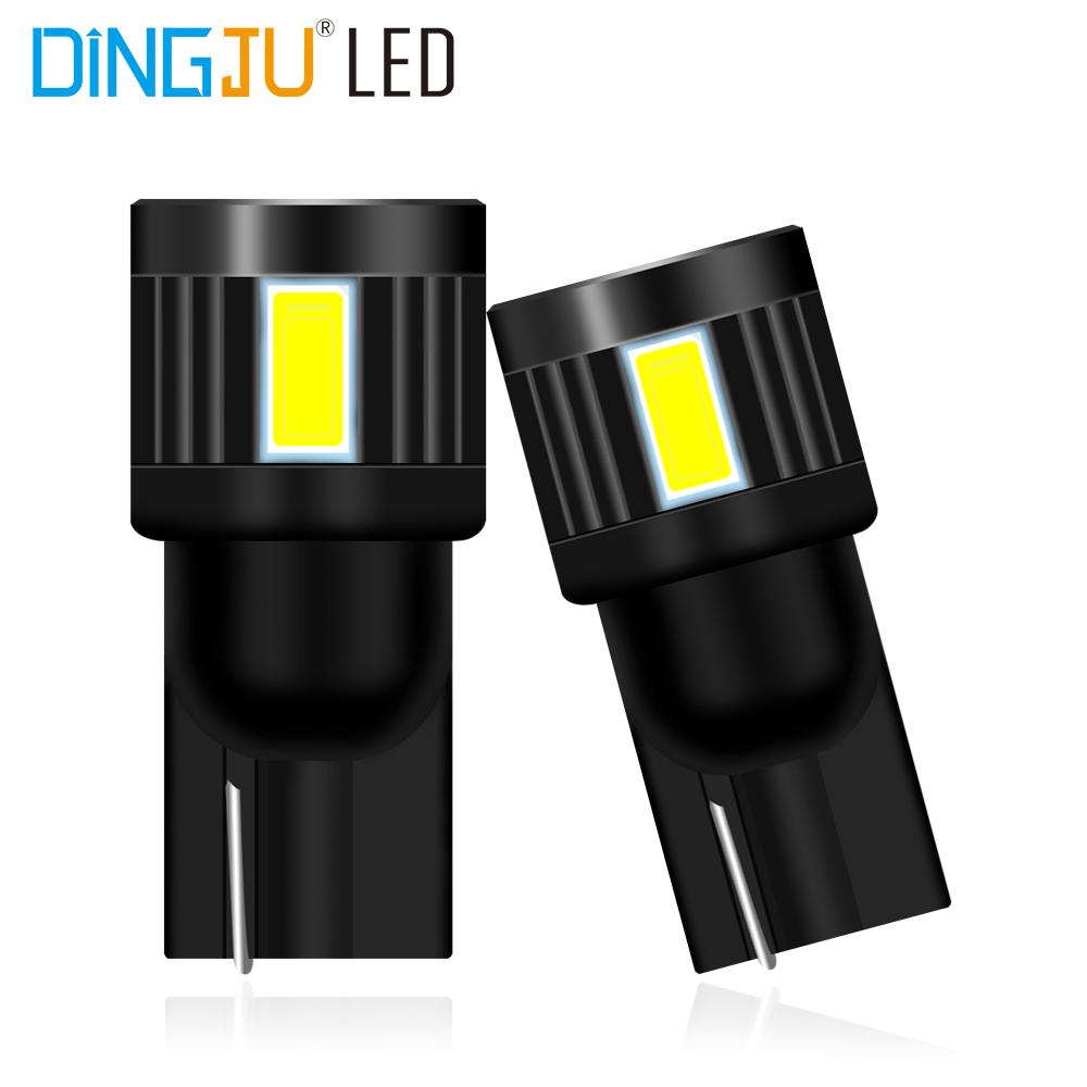 Original factory brightest t10 6SMD 5730 led w5w decoding bulbs 12v 122lm licence plate light spare parts for sale