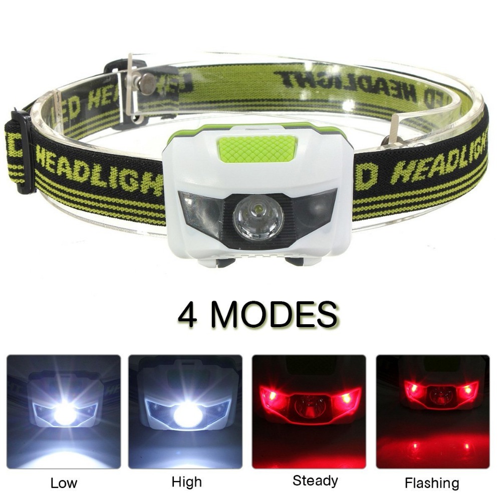 Ultra Bright White & Red LEDs Head Lamp Lightweight And Comfortable Running Camping Headlamp