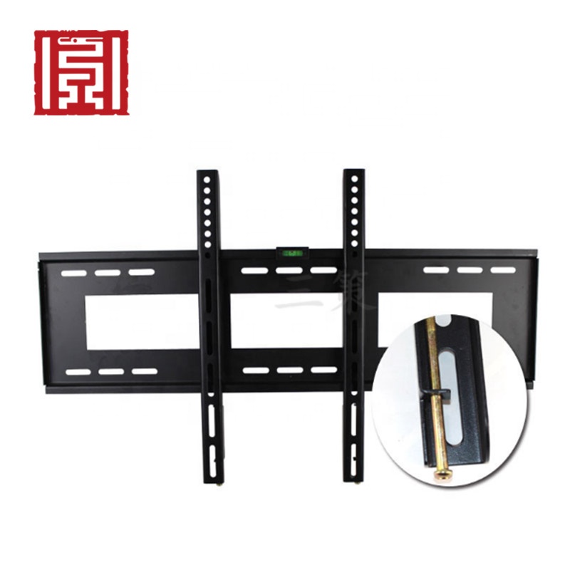 Customize universal black base desktop  tv wall mount bracket with 100% inspection