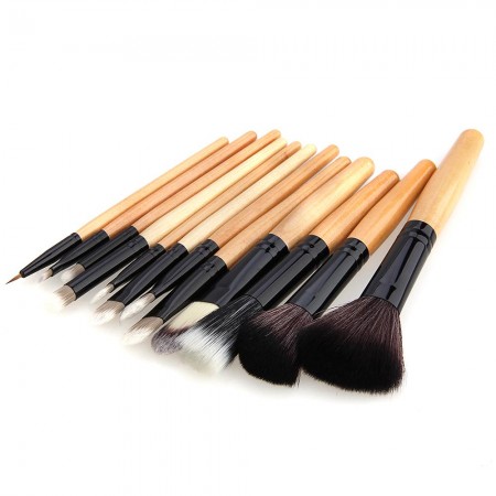 12 PCS Cosmetic Make Up Brush Set Kit Foundation Eyeshadow Mascara Lip Brush