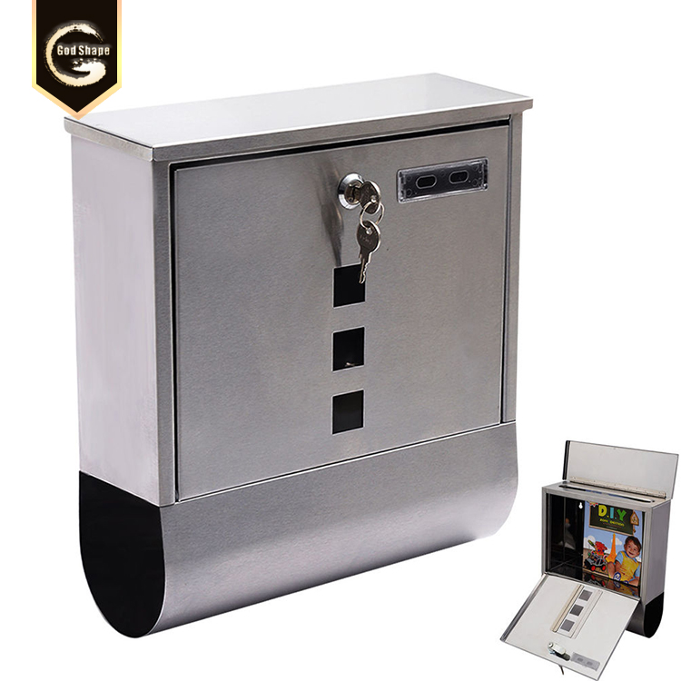GS modern stainless steel mailbox High Quality style metal maibox for sale