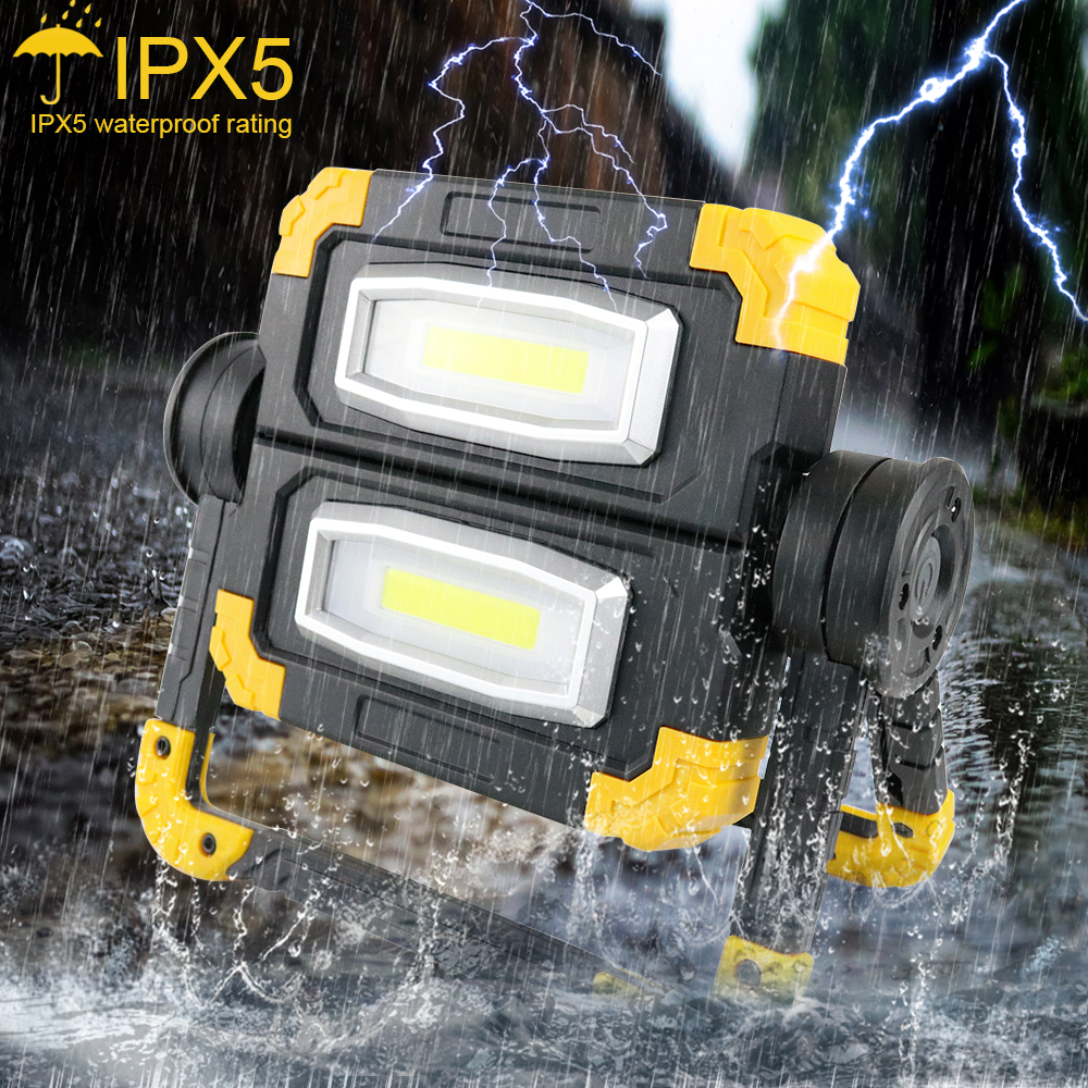 Super Bright 10W 750 Lumens Waterproof Portable Cordless COB LED Work Light For Outdoor