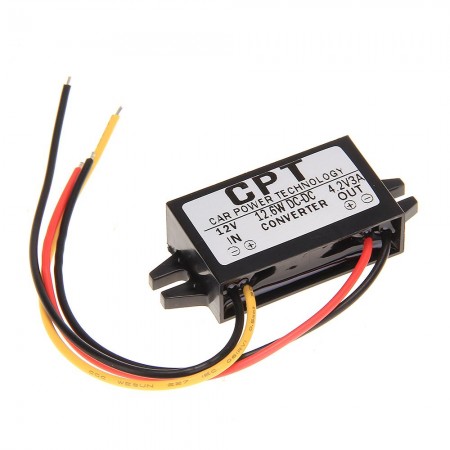 Power Supply 12V To 4.2V 3A 12.6W Car Volt DC-DC Converters Module