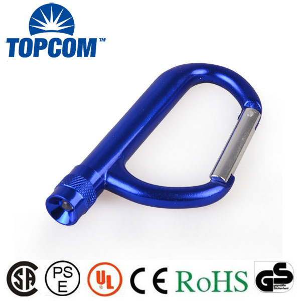 Promotional Big Aluminum Carabiner with LED light