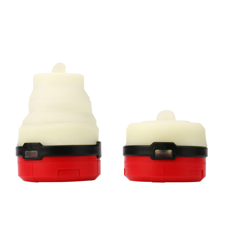 Waterproof Silicone+ABS Multicolor Mini Camping Lantern 3*AAA Portable Tent Lights