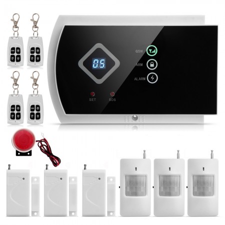 GSM Wireless Home Alarm Security Burglar System with Android APP Control