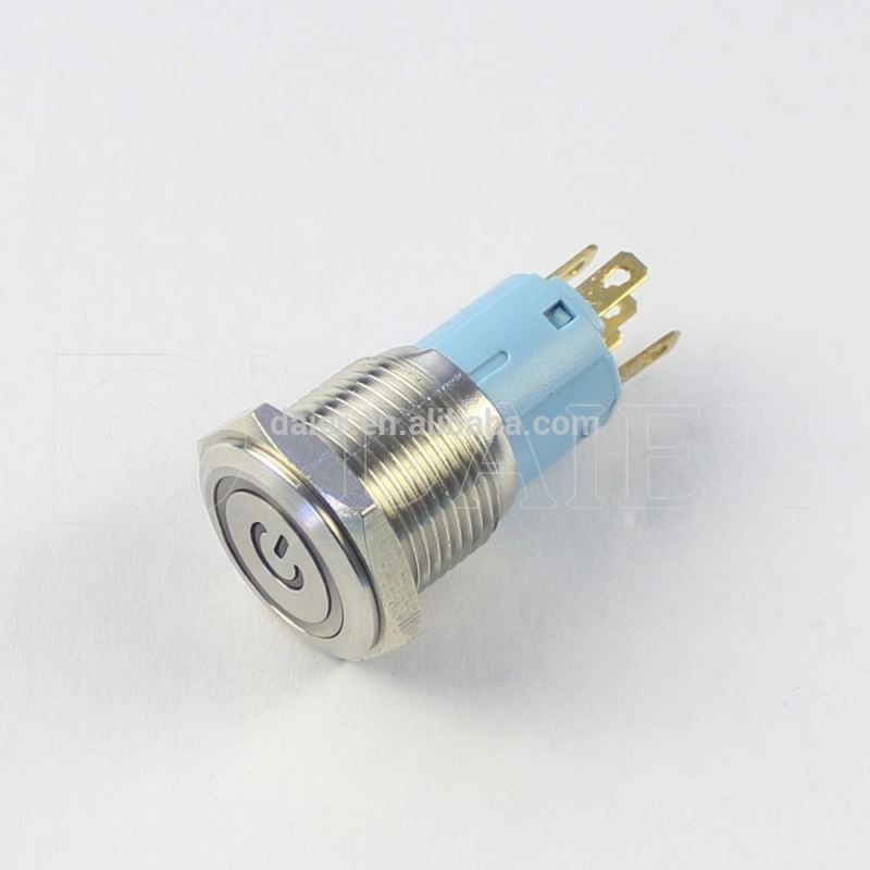 Power Push Button Switch Self-reset Normally Open