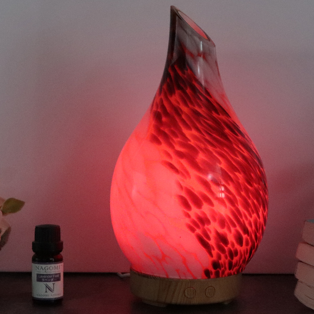 Hot Leopard Print Marble Glass 100ml Ultrasonic Oil Diffuser Super Quiet Aroma Humidifier for Massage Spa Beauty Salon