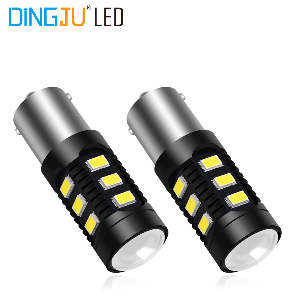 Super Bright led 1156 1157 Ba15s P21w 15SMD 5730 auto bulb 12v 1.5w brake lights White/Amber car Turn Signal Light In Low Price