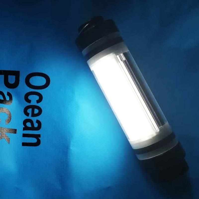 1w abs rechargeable waterproof IP68 best hot sell led torch flashlight red led flashing camping light for car emergency