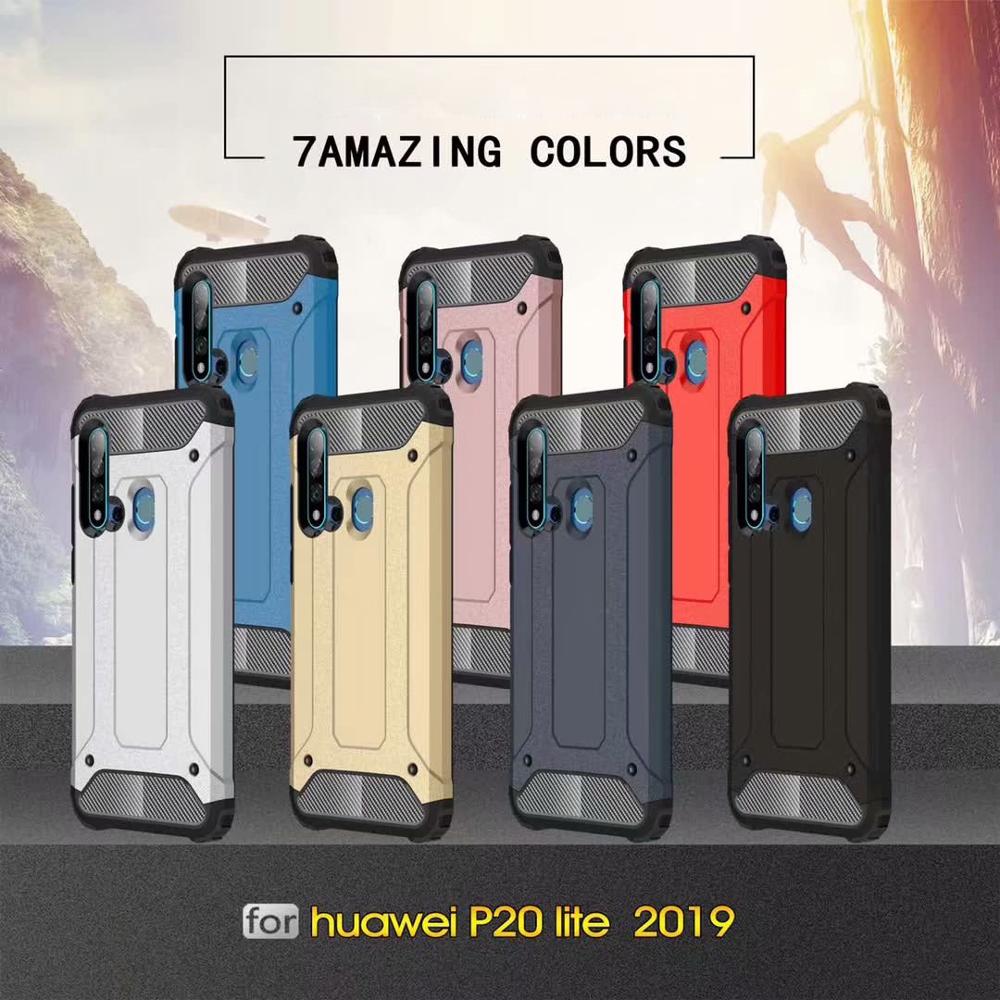 PC+TPU 2in1 shockproof  Armor Hard case For Huawei P20 Lite 2019