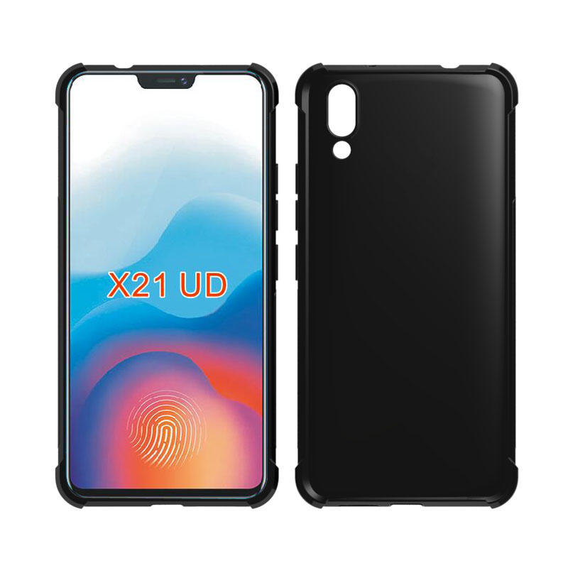 Transparent Shockproof soft Tpu cover case For Vivo X21 UD