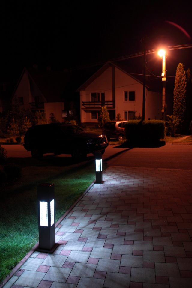 Solar Bollard Light Outdoor led Garden Pathway Lights Waterproof 30/60/80cm Decorative Landscape Ground Light