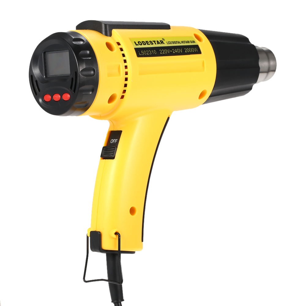2000W AC220 Digital Electric Hot Air Gun Temperature-controlled Heat IC SMD Quality Welding Tools Adjustable + Nozzle