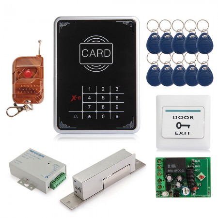 Single Door RFID Proimity Entry Touch Key Lock Access Control System Kit Set