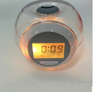 Funny Globe Shape LED Cube Record Message Board Alarm Clock New product