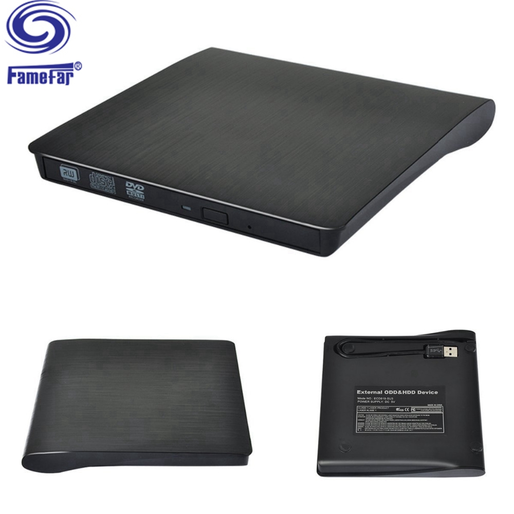 Factory direct supplier dvd drive desktop pc Portable Slim DVDROM DVDRW Burner Writer